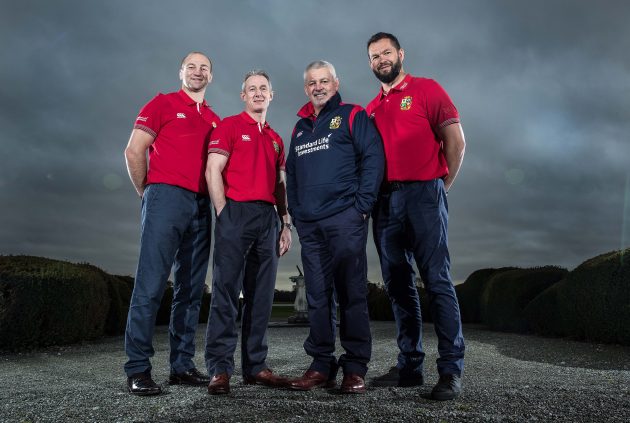 Warren Gatland with his Lions assistants