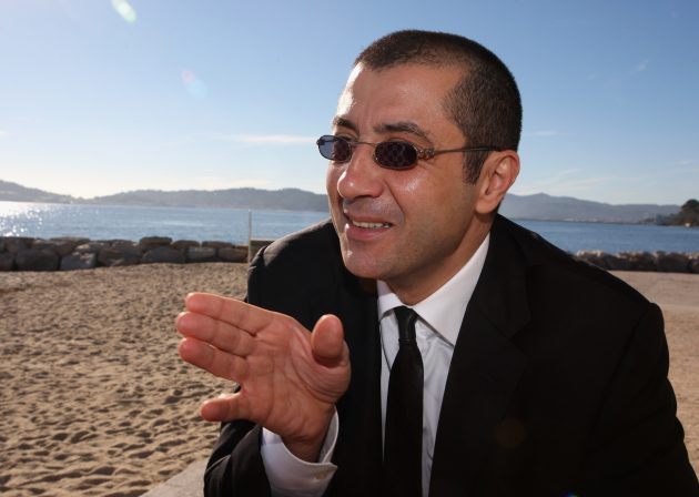 Mourad Boudjellal on the beach
