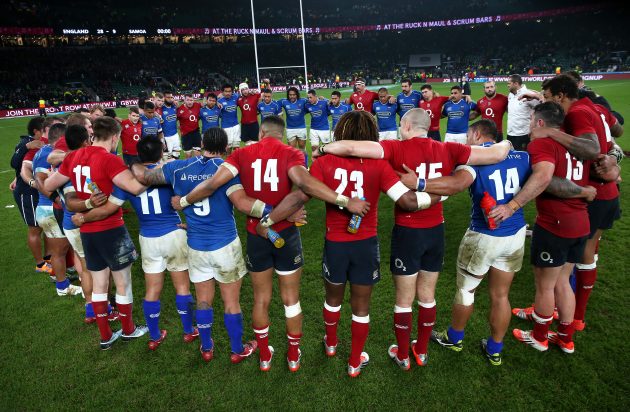 England and Samoa