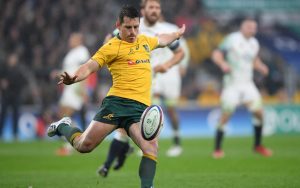 Wallabies fly-half Bernard Foley scores a half century of points