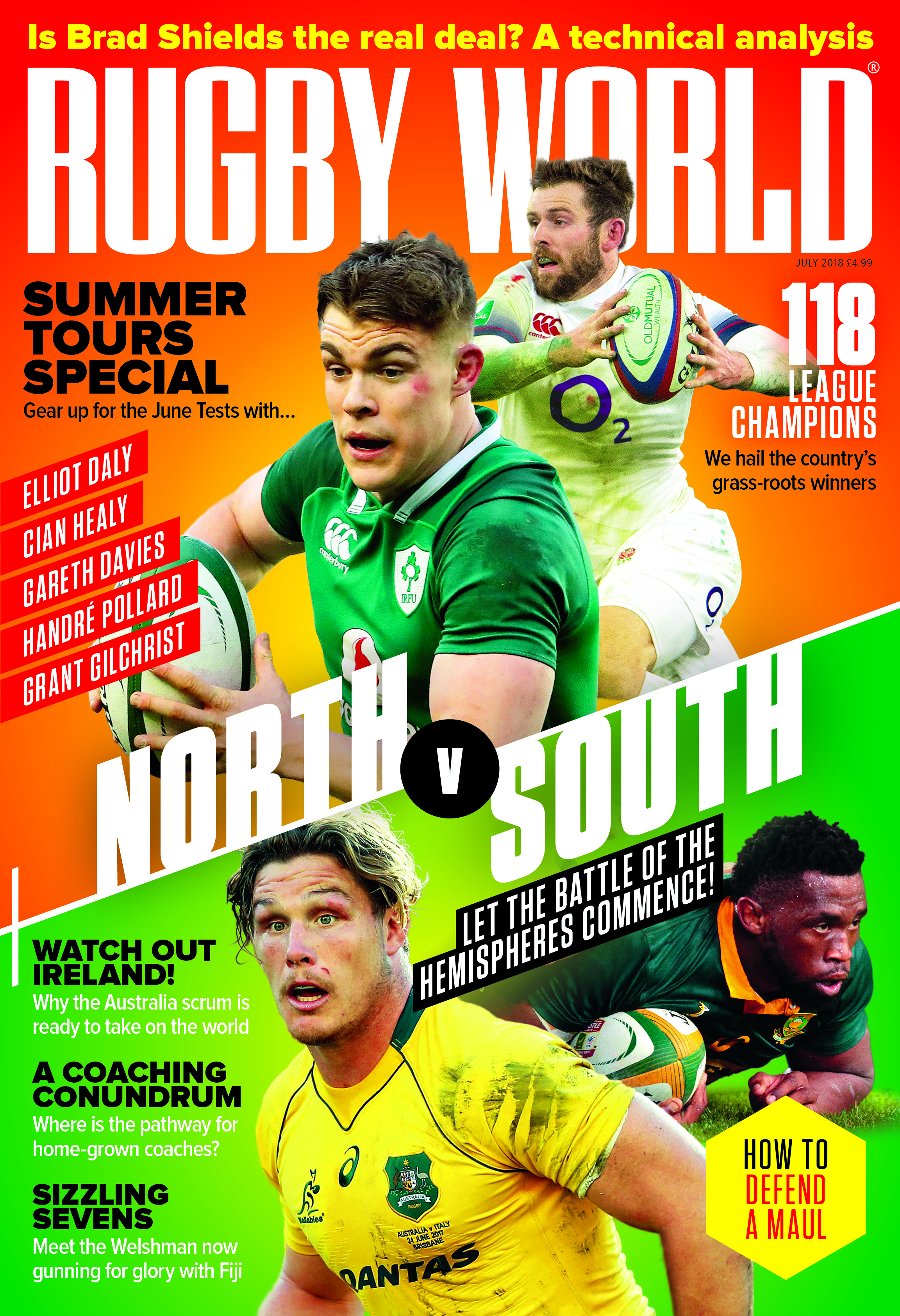 Rugby World’s July 2018 issue contents