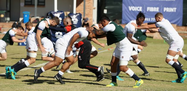 South Africa v England preview England forwards train at Sandton