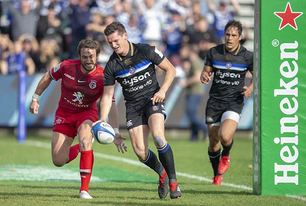 Freddie Burns fluffs a match-winning try