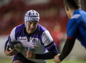 Newcastle and Scotland U20 back-row Guy Graham