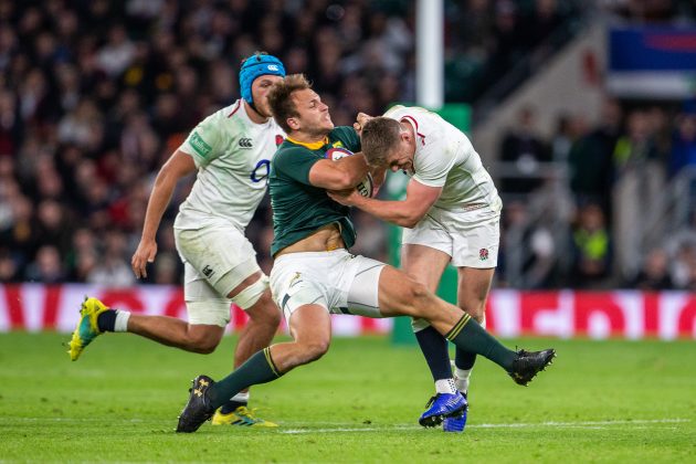Owen Farrell's late tackle, England v SA 2018