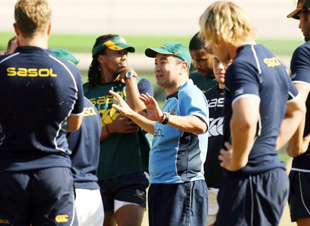 Eddie Jones coaches the Boks 2007