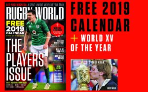 Free 2019 calendar with the latest issue of Rugby World