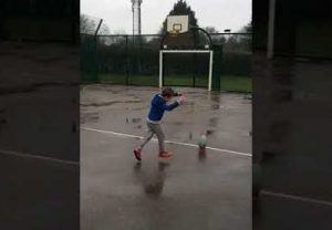 Six-Year-Old Shows Off Incredible Rugby Skills With Basketball Hoop