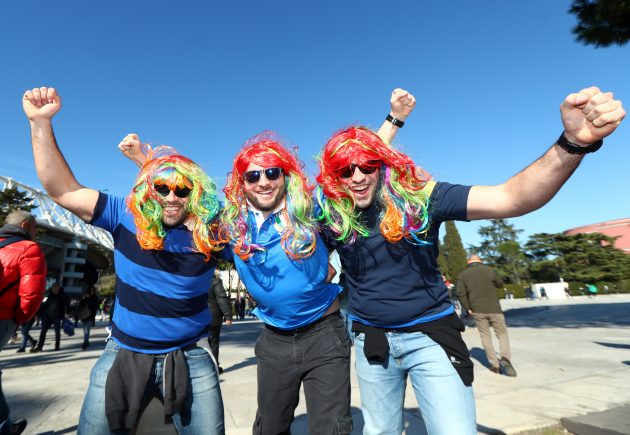 Six Nations Italy v Ireland Italy fans before the game