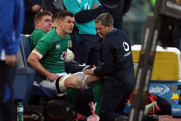 Six Nations Italy v Ireland Johnny Sexton on the bench