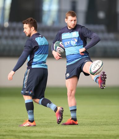 Six Nations Scotland v Wales preview Finn Russell (right) and Greig Laidlaw training