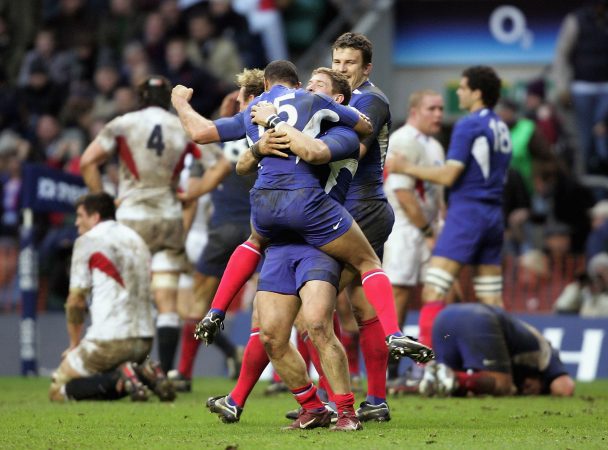 Six Nations England v France preview France celebrate victory in 2005