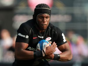 Maro Itoje Shows Off His Basketball Skills