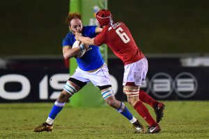 Zebre and Italy U20 back-rower Antoine Koffi