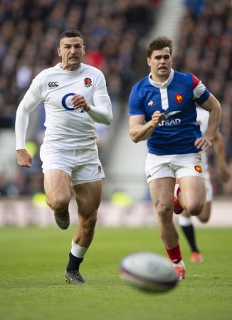 Six Nations Wales v England preview Jonny May chases a kick v France