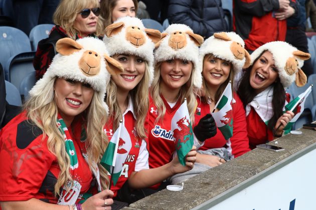 Six Nations Scotland v Wales preview Wales fans in Edinburgh, 2017