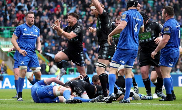 Guinness Pro14 final Matt Fagerson scores Glasgow's first try