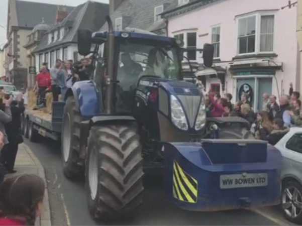Brecon Win Plate And Celebrate In Tractor Parade