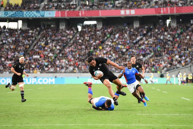 Rugby World Cup: New Zealand 71-9 Namibia