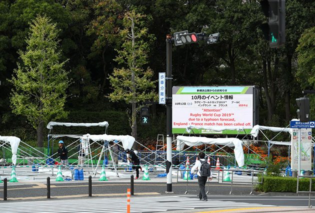 cancellation of Rugby World Cup games