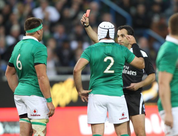Mathieu Raynal sends off CJ Stander in 2016