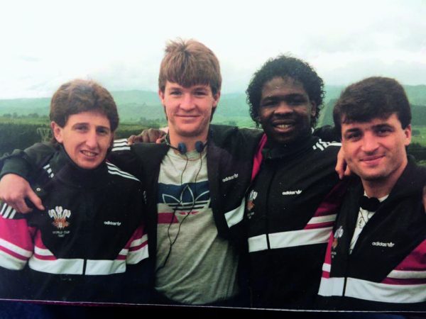 Wales players at the 1987 World Cup