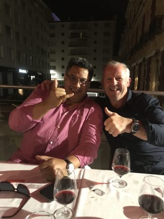 Serge Blanco and Sean Fitzpatrick