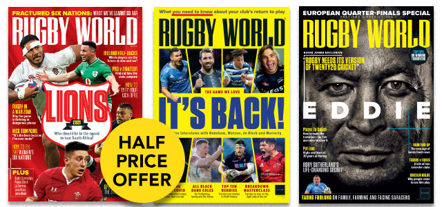 Half-price Rugby World magazine subscription