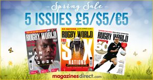 5 issues of Rugby World magazine for just £5