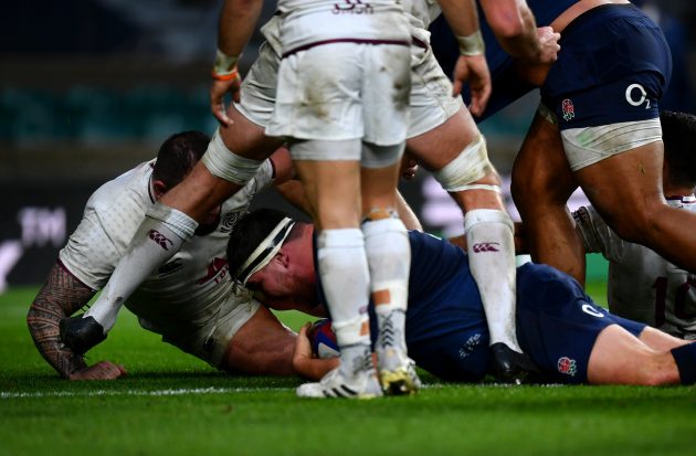 Jamie George first England hooker to score a hat-trick