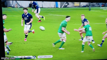 Duncan Taylor yellow card