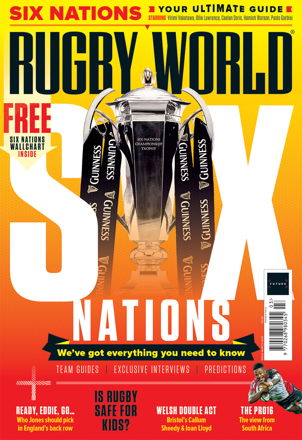 Contents Page Rugby Magazine Rugby World magazine's March 2021 edition contents