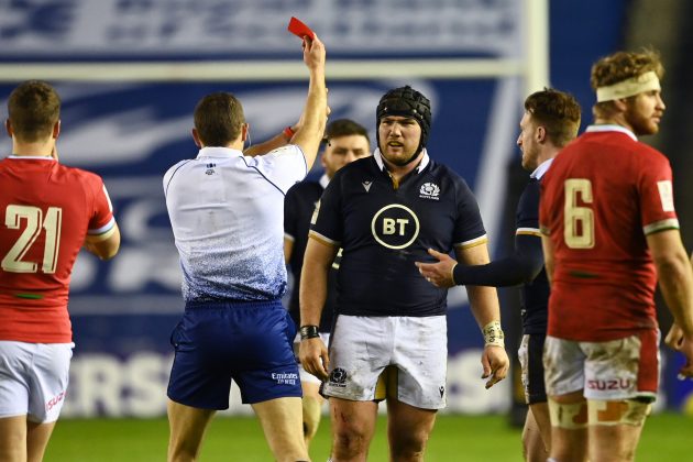 Zander Fagerson red card
