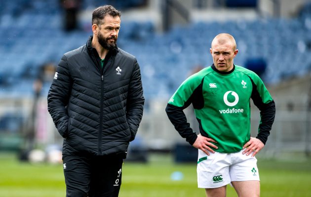 Andy Farrell with Keith Earls