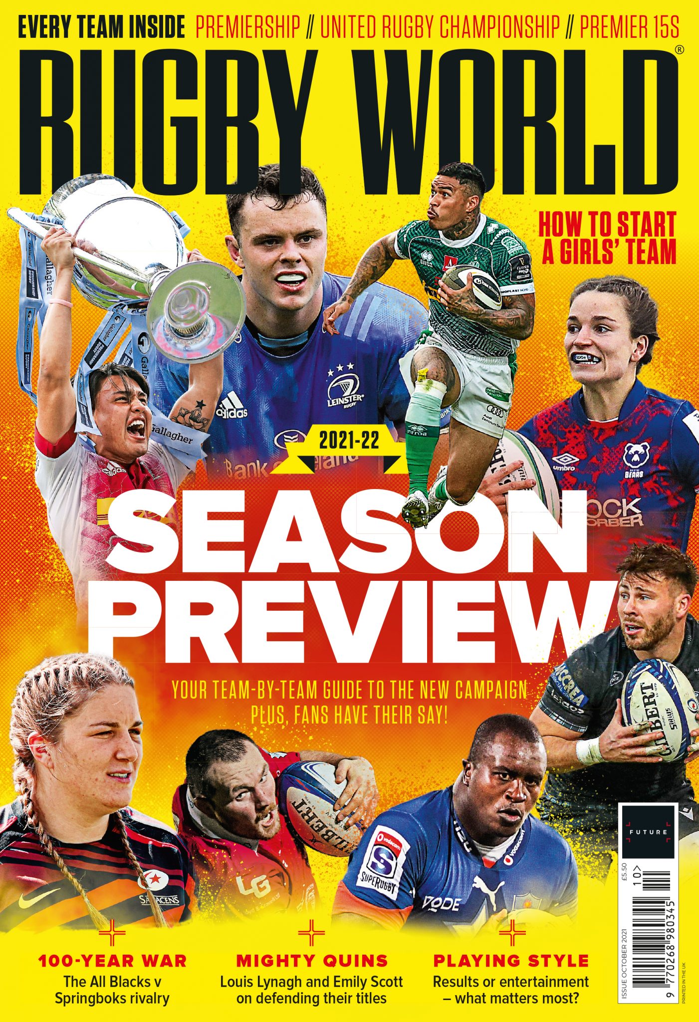 Contents Page Rugby Magazine Rugby World magazine October 2021 issue contents