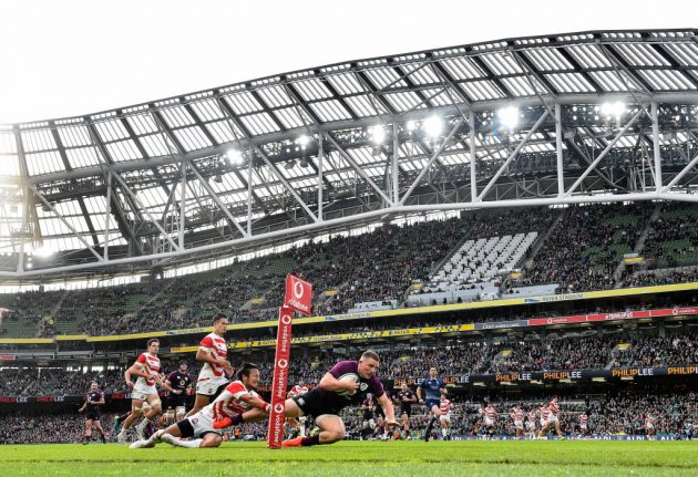 Andrew Conway scores hat-trick against Japan