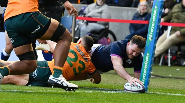 Watch: Ewan Ashman’s try on Scotland debut