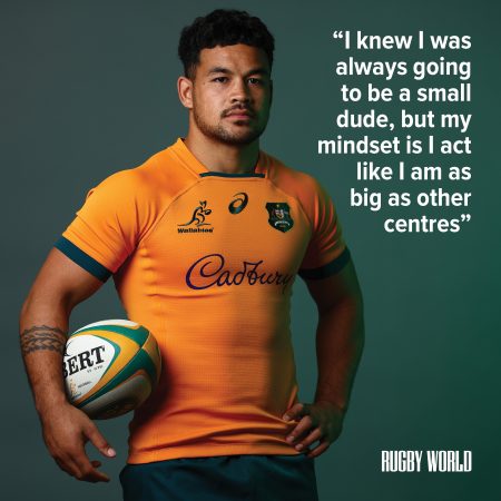 Hunter Paisami on dominant tackles