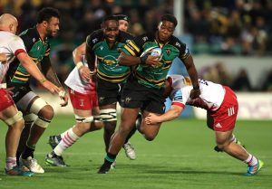 Northampton Saints prop Emmanuel Iyogun