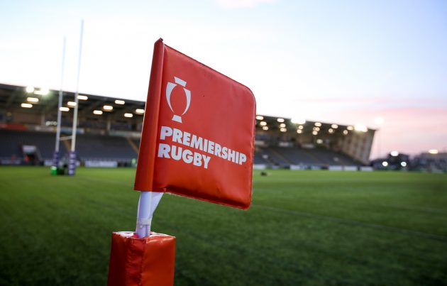 Premiership rugby flag at Kingston Park