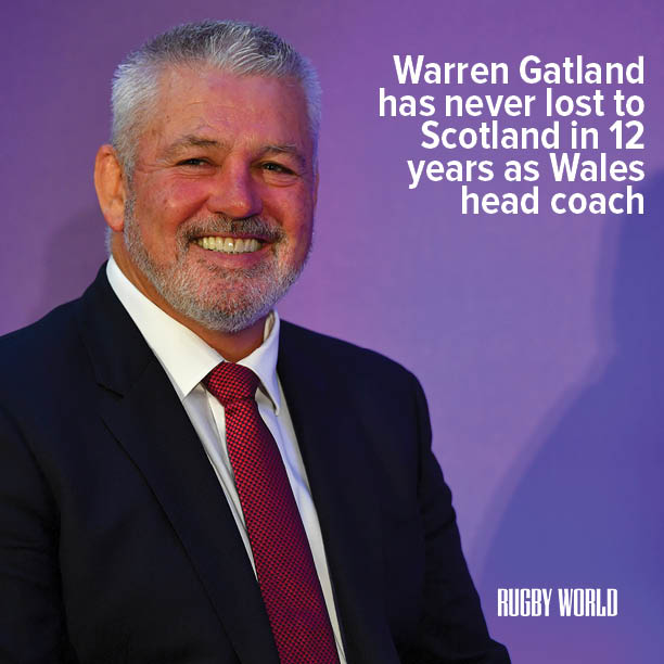 Gatland has never lost to Scotland