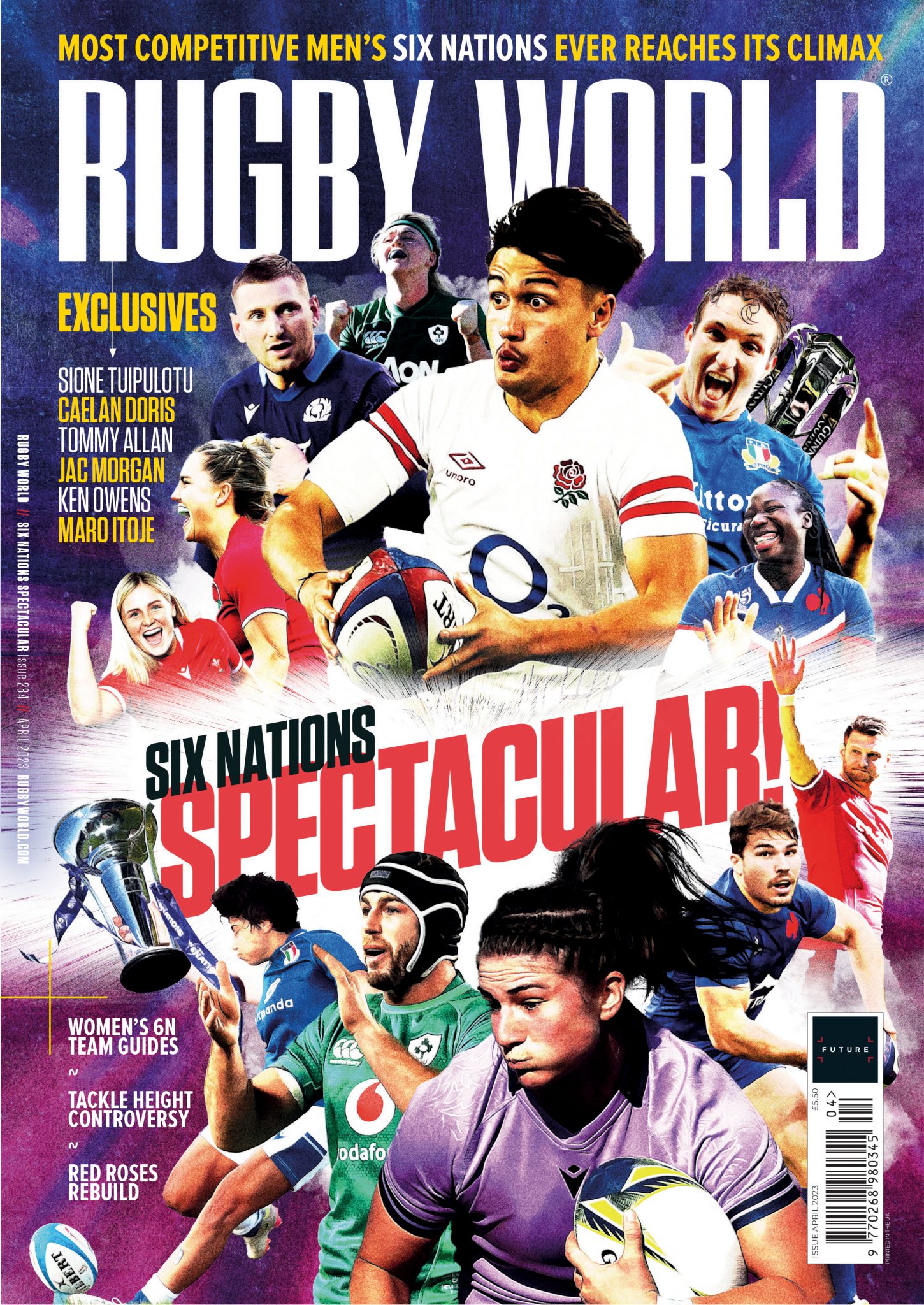 Rugby fixtures including Six Nations, Premiership and URC