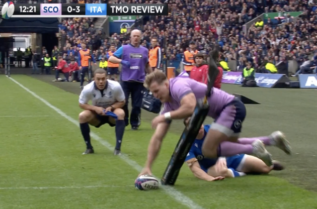 van der merwe try italy