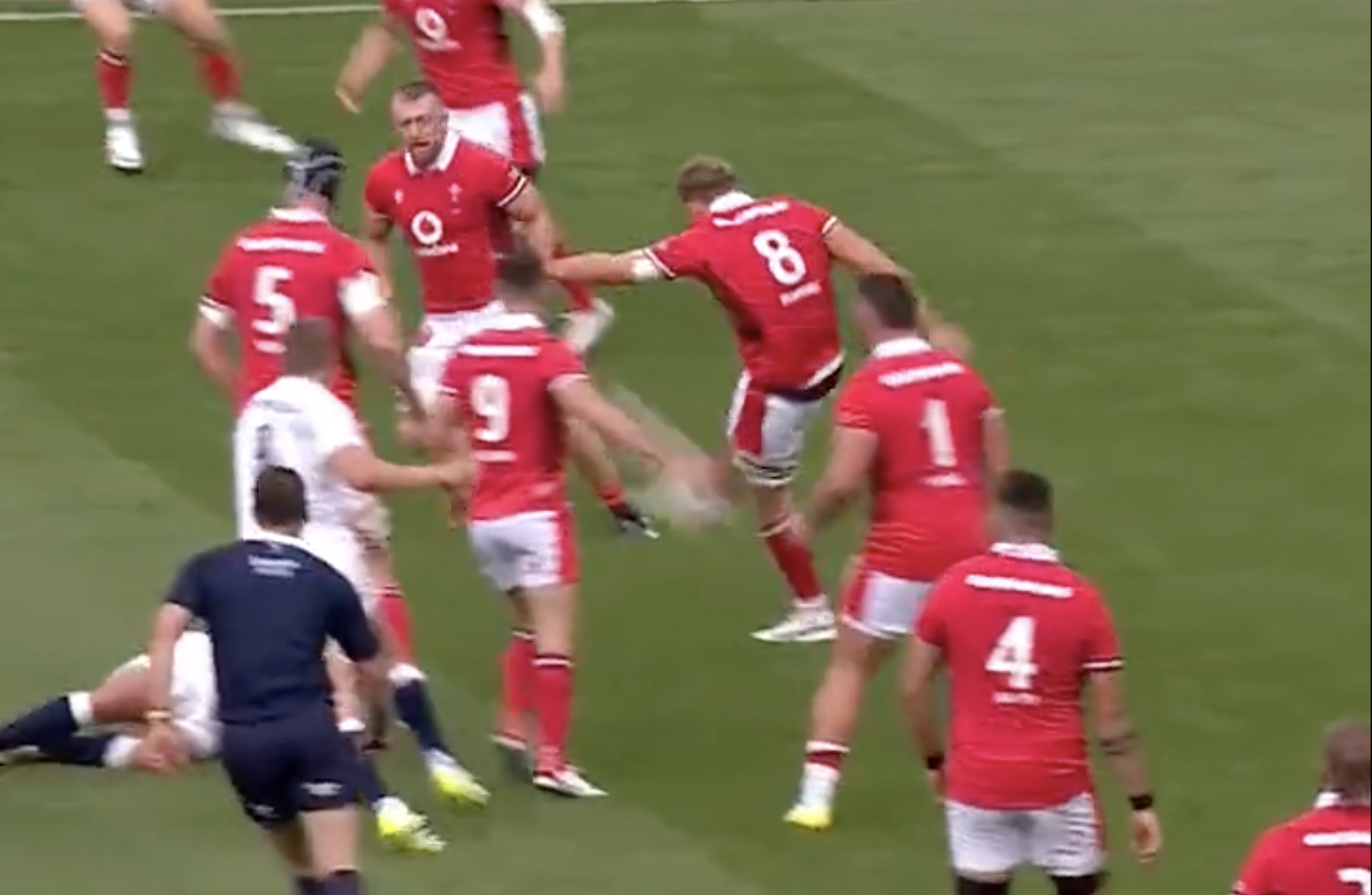 Watch Wales forward Taine Plumtree nail 50:22 kick Watch Wales forward Taine Plumtree nail 50:22 kick