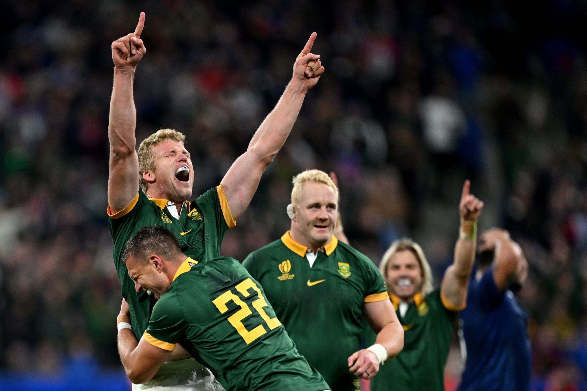 South Africa Rugby World Cup Squad Boks 7 1 Split On Bench For Final