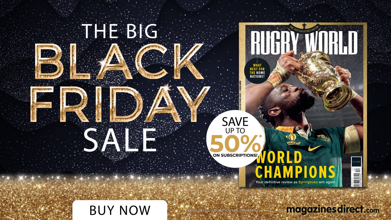 Cyber Monday magazine deals Rugby World subscriptions