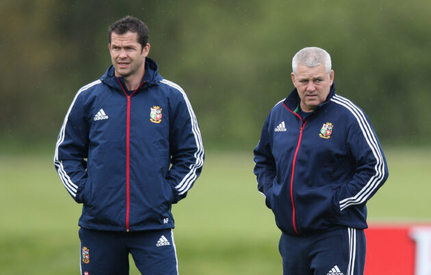 Warren Gatland (R) and Andy Farrell (L) are the most recent British and Irish Lions head coaches. (Photo by David Rogers/Getty Images)