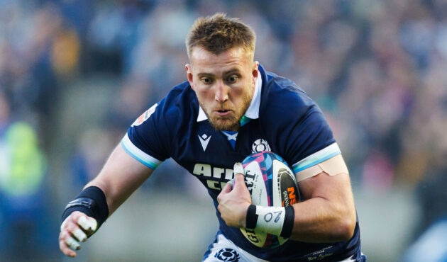 Scotland's Matt Fagerson runs with the ball in the March 2025 Six Nations match against Wales