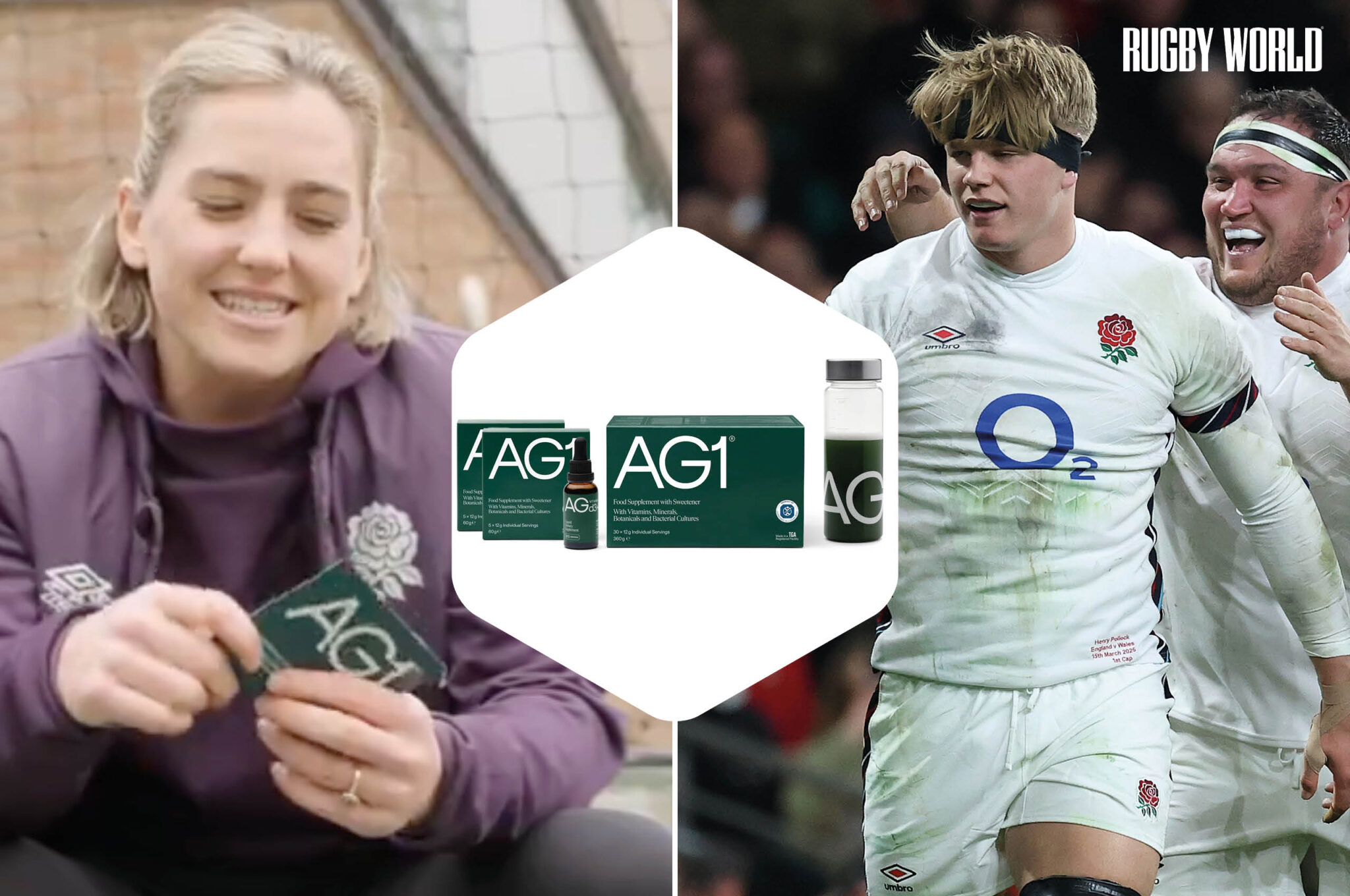 Save £18 and get five FREE travel packs with our great AG1 deal – enjoy a huge discount with England Rugby’s official daily nutrition supplement partner