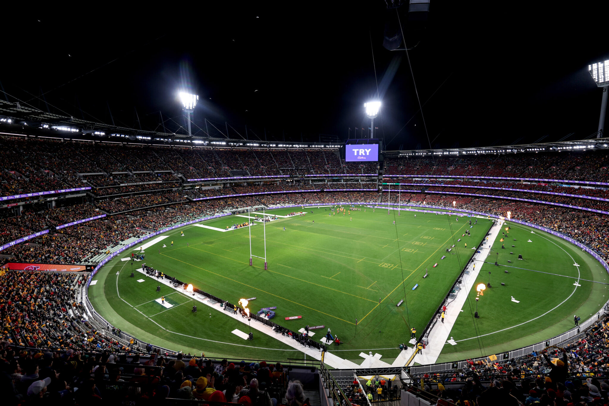 What is the record attendance for a British & Irish Lions Test?